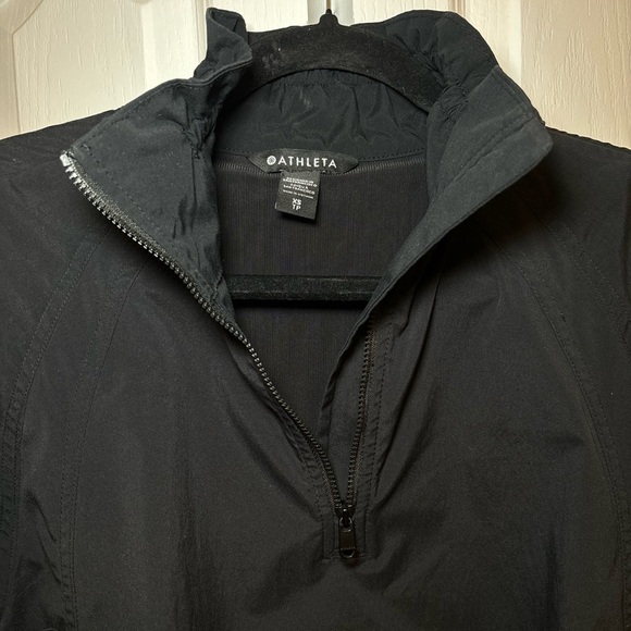 Athleta - Advantage Poplin Jacket Top Black Long Sleeve Pullover in Size XS - Picture 6 of 14